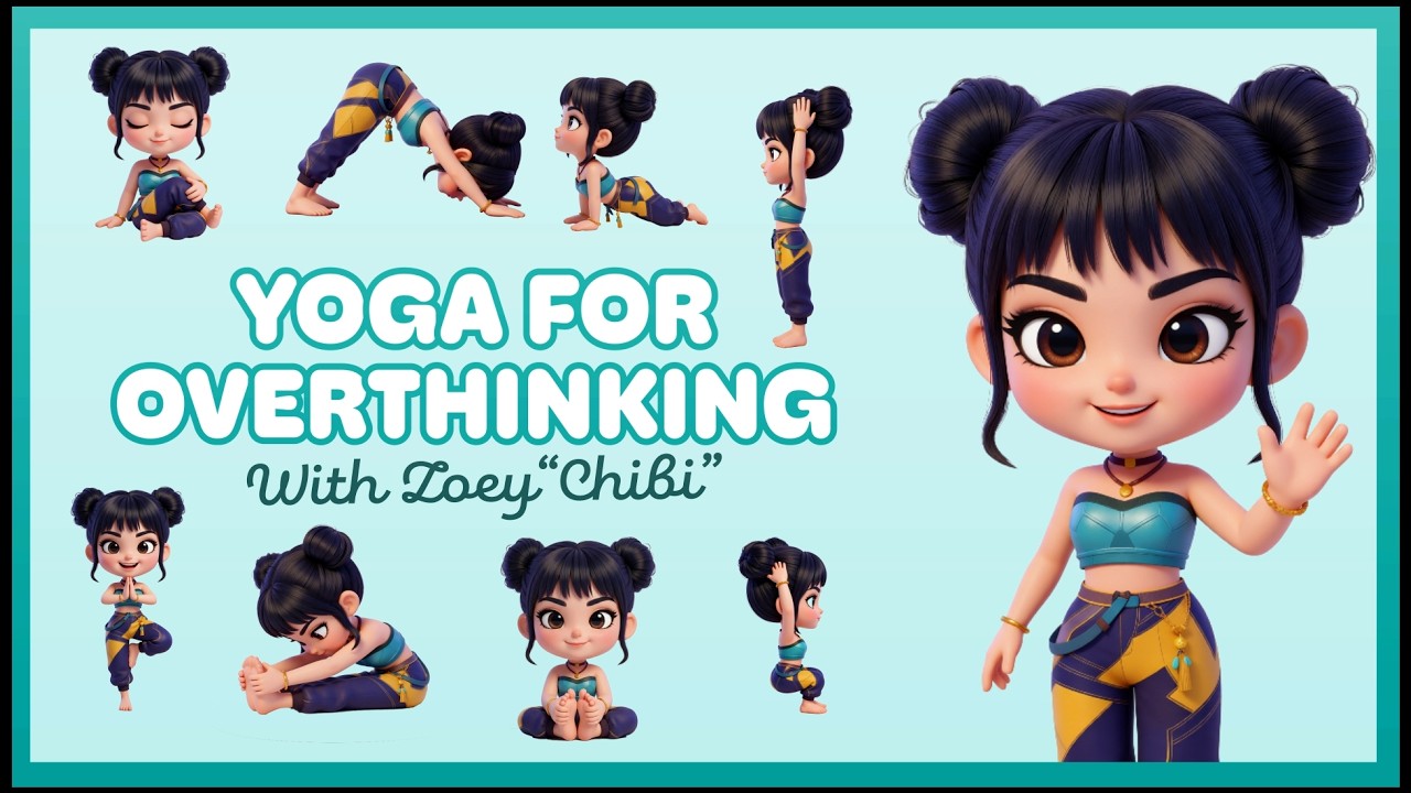 Yoga for Overthinking with Zoey | Yoga for Children | KPOP Demon Hunters | #yogaforkids #kidsyoga
