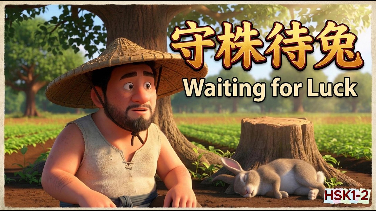 守株待兔 | HSK 1–2 Chinese Story for Beginners | Learn Chinese with Easy Stories
