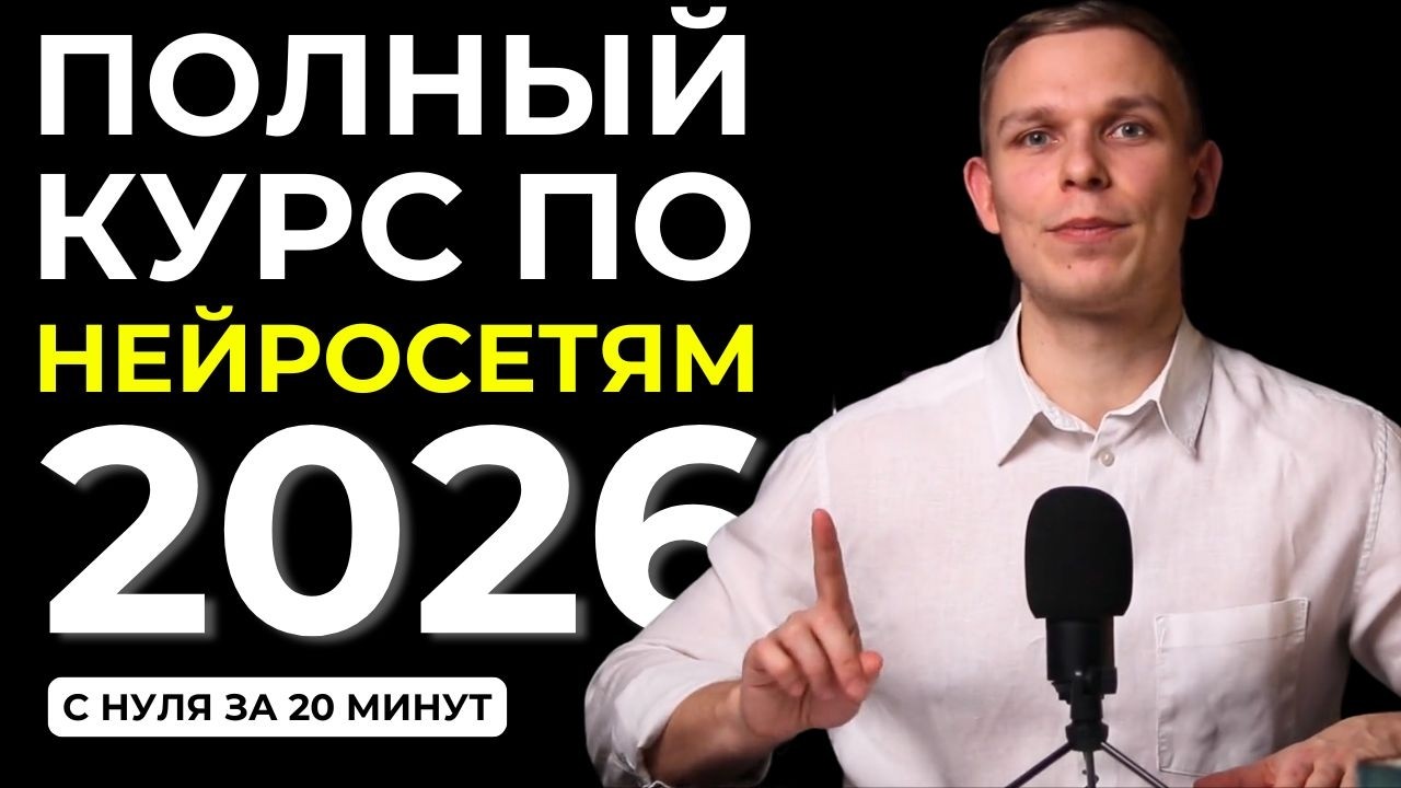 БЕСПЛАТНЫЙ КУРС ПО НЕЙРОСЕТЯМ 2026 | Как убрать рутину и выгорание с ИИ