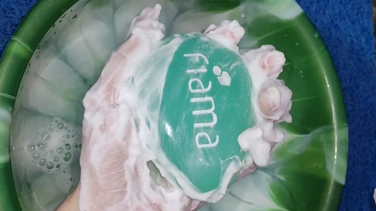 Fiama soap 🧼 😍 washing lathering foam asmr 👌🏻 🙌🏻 