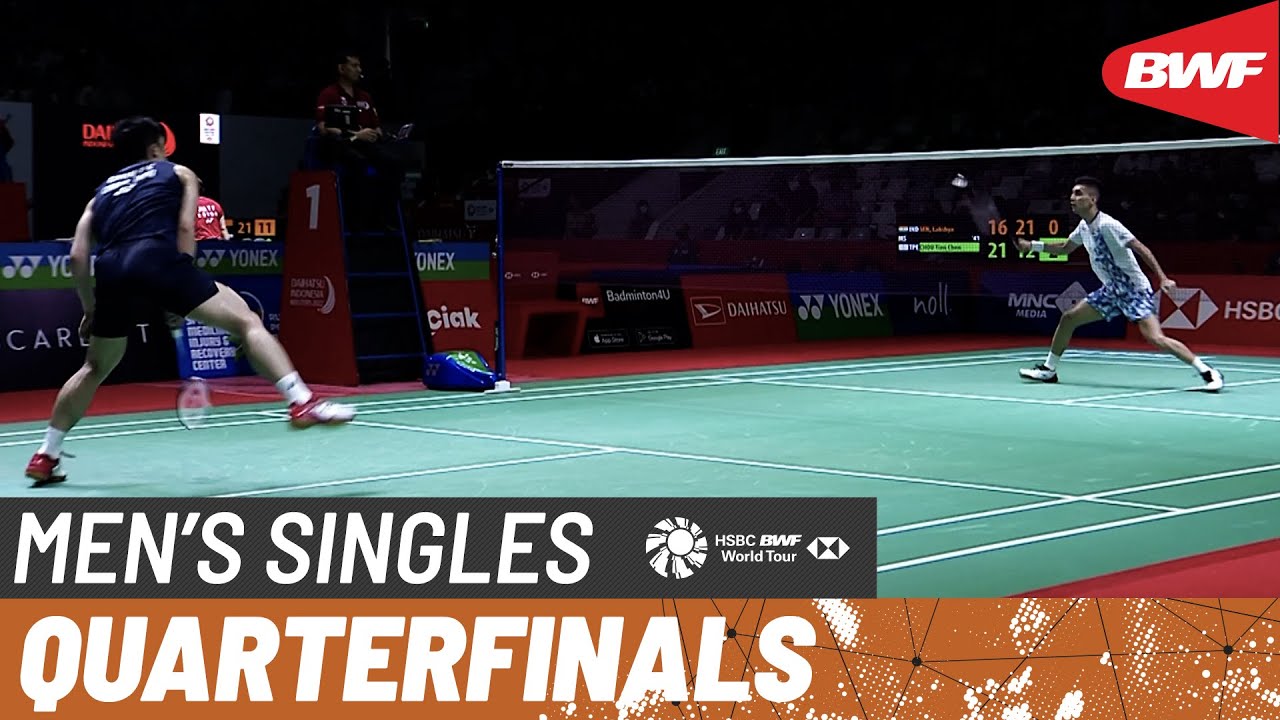 DAIHATSU Indonesia Masters 2022 | Lakshya Sen (IND) [7] vs. Chou Tien Chen (TPE) [3] | QF