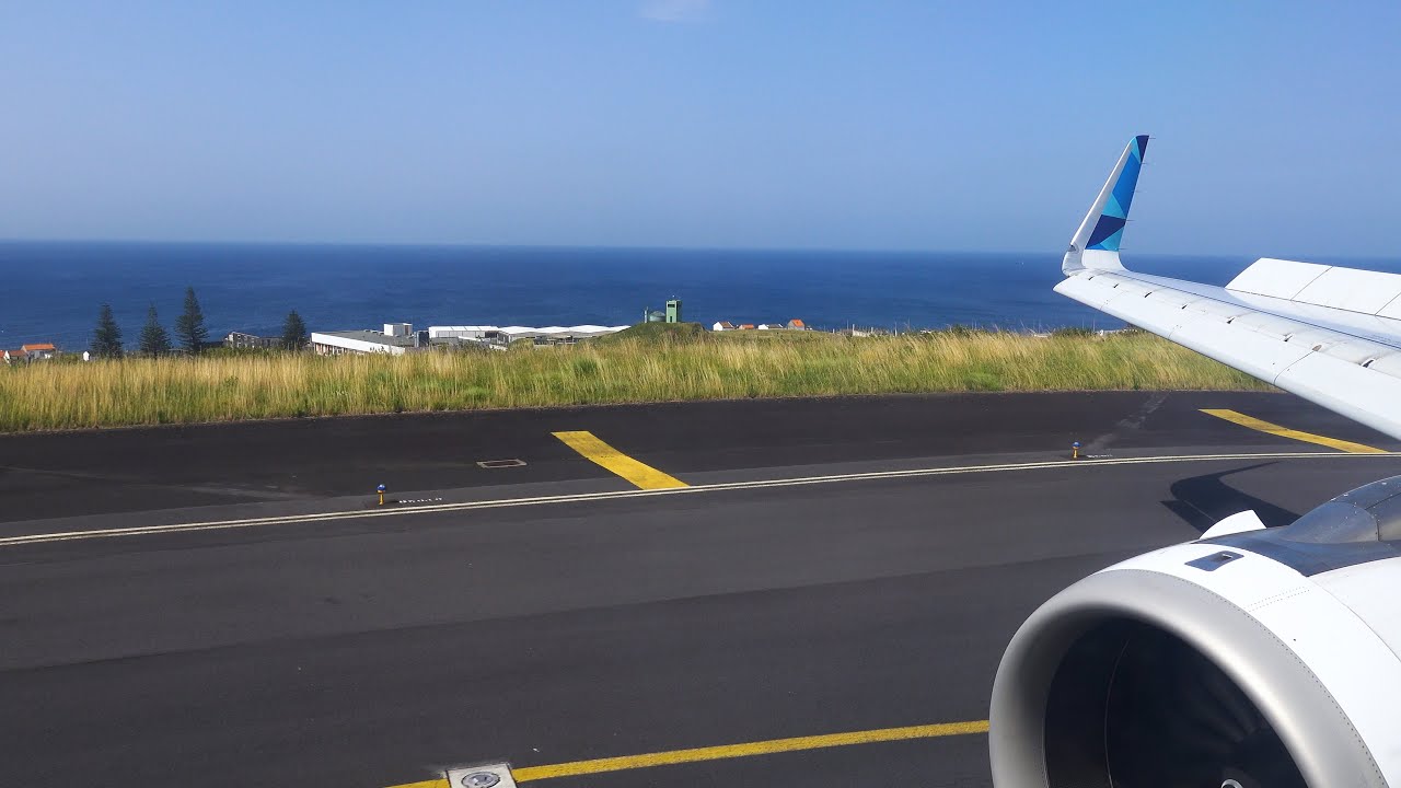 [4K] Azores Airlines Airbus A321neo LR ✈ Landing Ponta Delgada