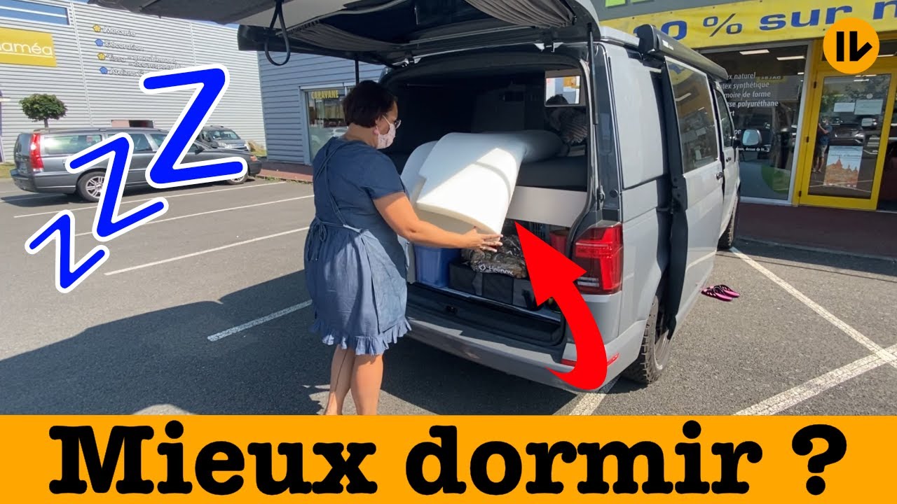 Surmatelas En Van - Mémoire de Forme sur Mesure 🥰 VW T6.1 Aménagé Stylevan Origin Equinox 2 II