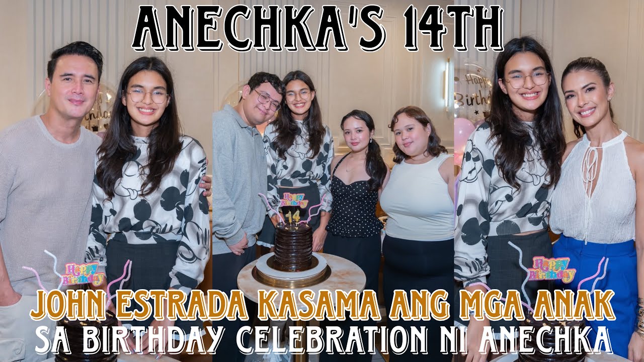 JOHN ESTRADA KASAMA ANG MGA ANAK SA 14TH BIRTHDAY CELEBRATION NG KANYANG BUNSONG ANAK NA SI ANECHKA