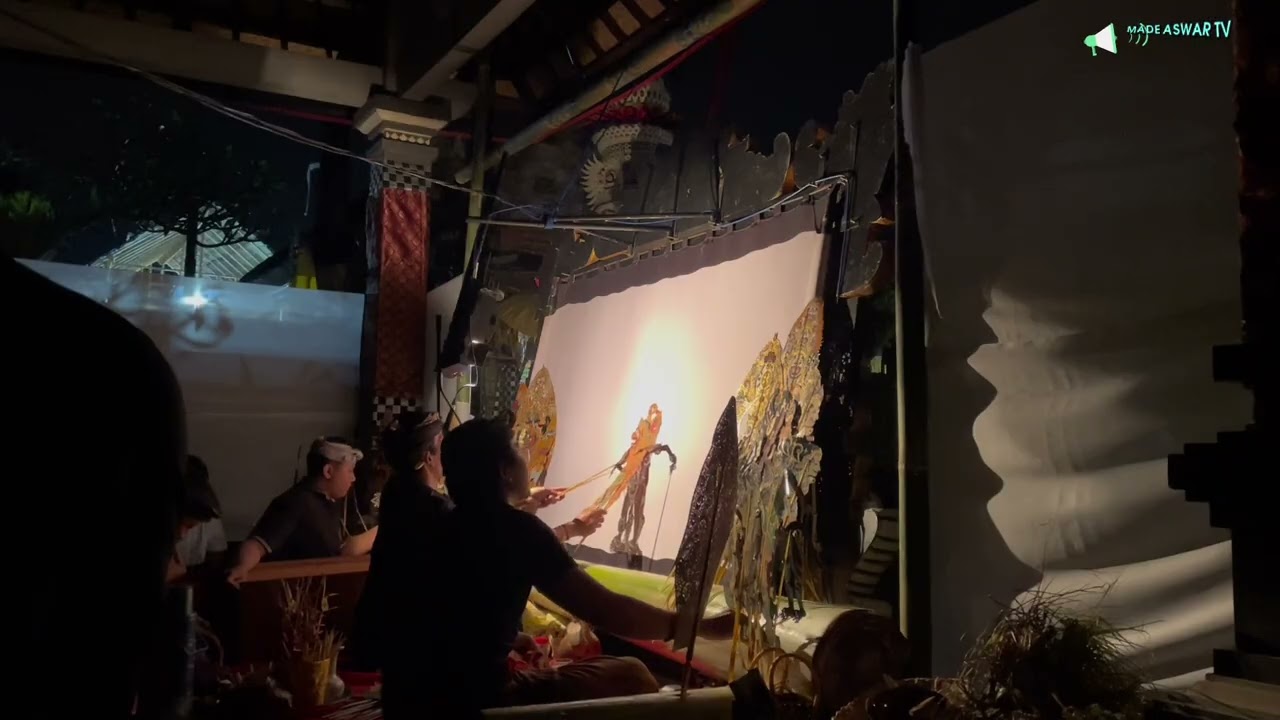Pementasan wayang kulit ledem - di balik layar 