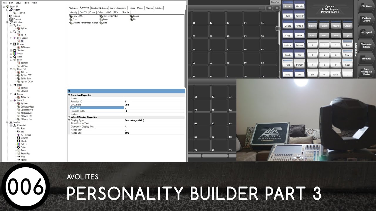 #006 Avolites Personality Builder, часть 3