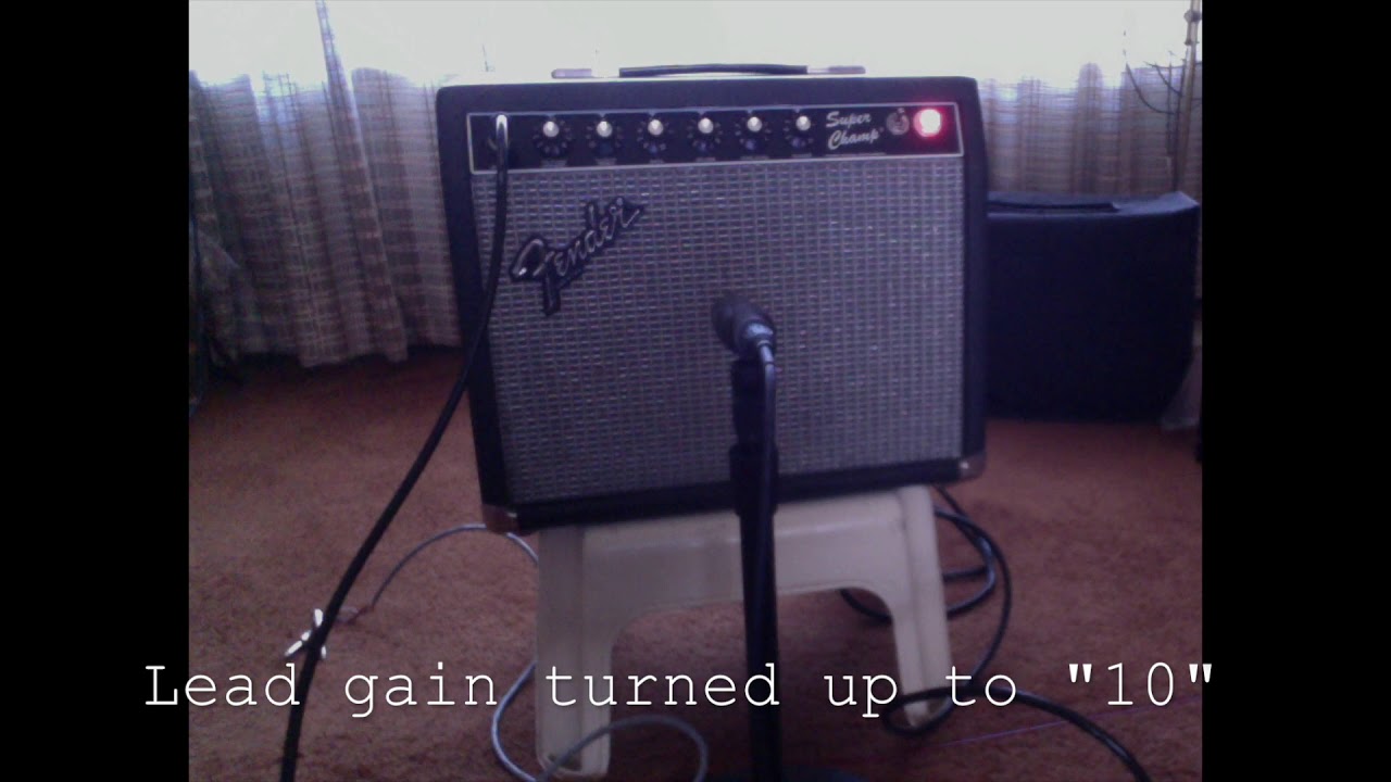 1982 Fender Super Champ (Rivera) controls demo