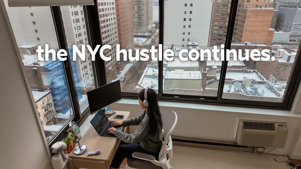 WINTER IN NYC | slow but busy snowstorm days, new year reset, cozy food spots, google office