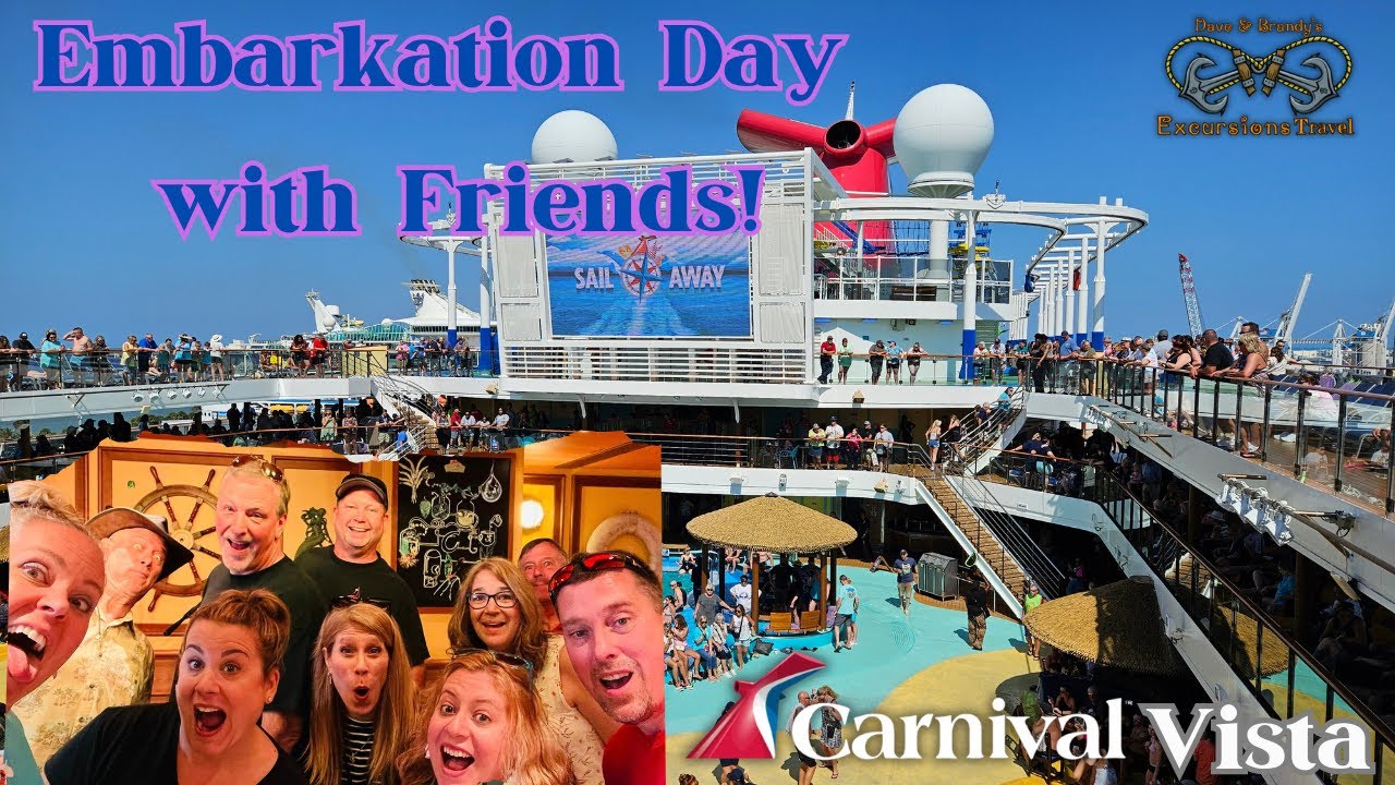 День посадки на Carnival Vista с друзьями! 🛳️#newvideo #CarnivaCruise #Vista #embarkation
