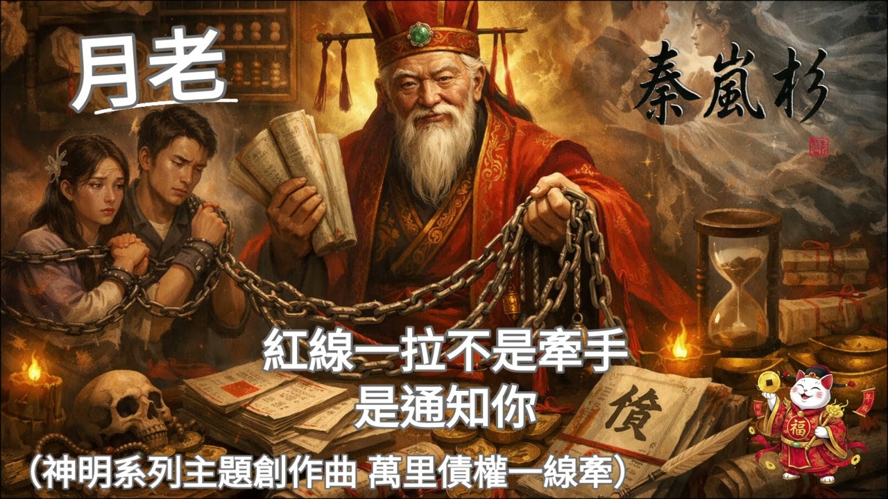 ＜月老＞萬里債權一線牽｜感情債！感情債！月老牽的是姻緣還是前世債？ ｜神明系列系列｜主題創作曲｜ 秦嵐衫 #音樂 #秦嵐衫  #月老  #感情債 #紅線 