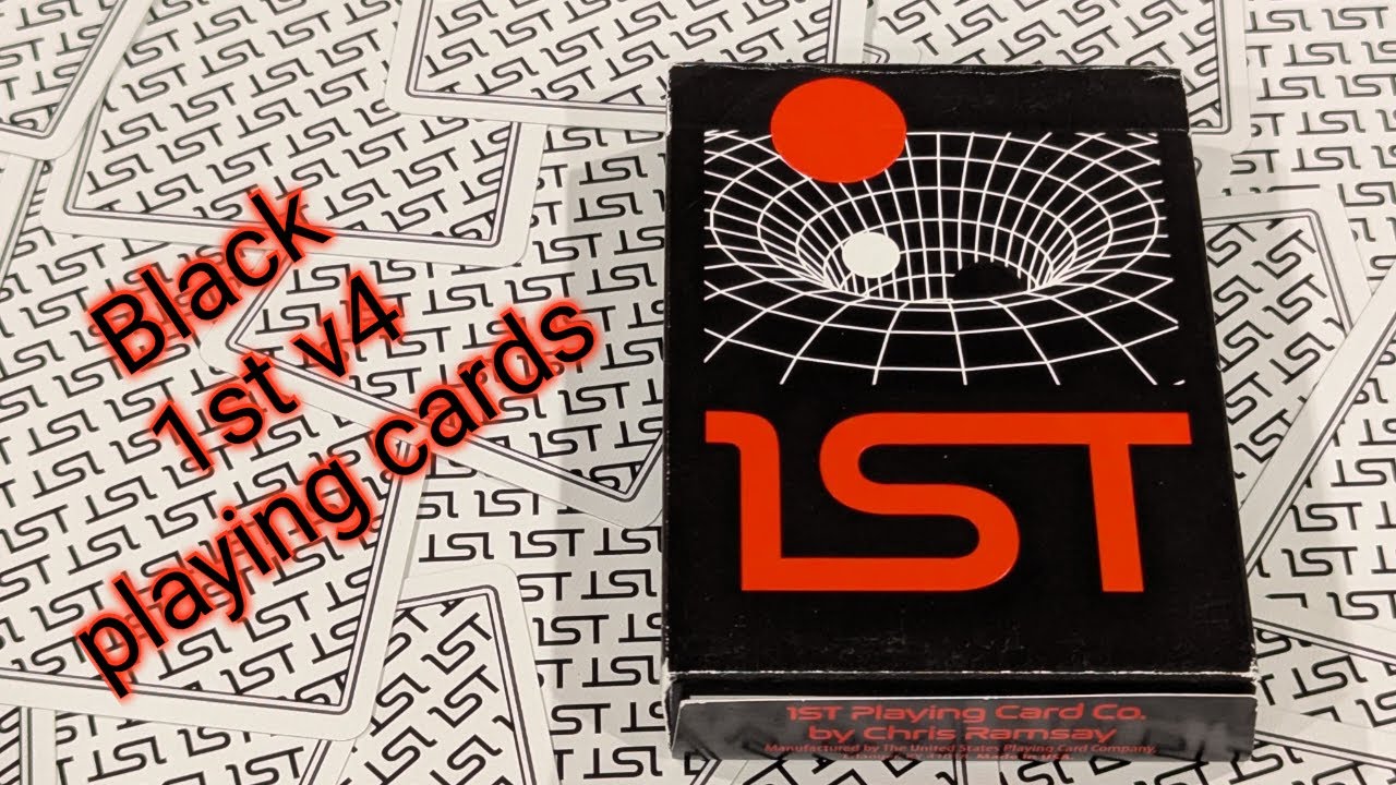 Daily deck review day 406 - Black 1st v4 playing cards by Chris Ramsay