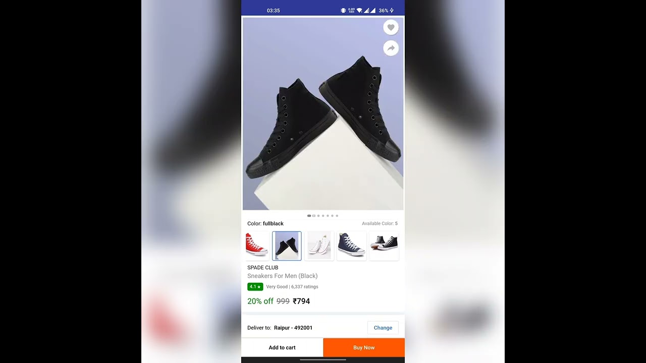 best casual shoes under 800/- in Flipkart