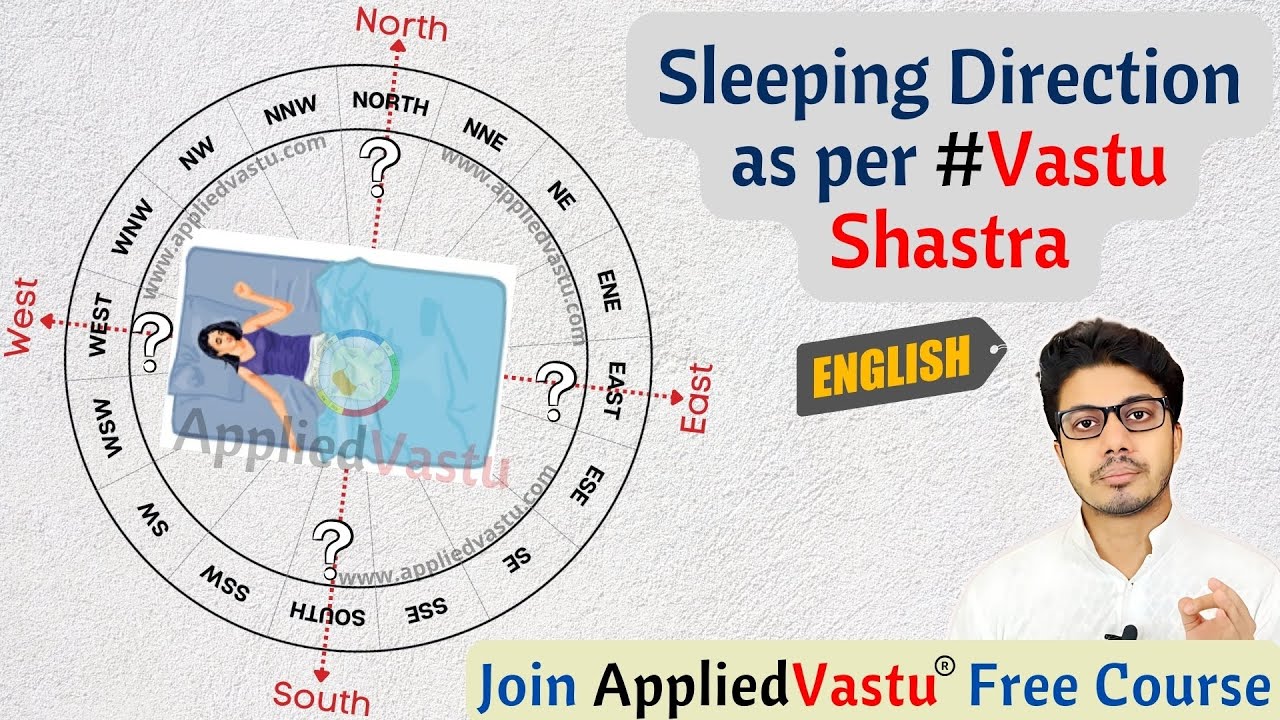 Sleeping direction as per vastu - Best direction to sleep English : Learn Vastu Shastra in English