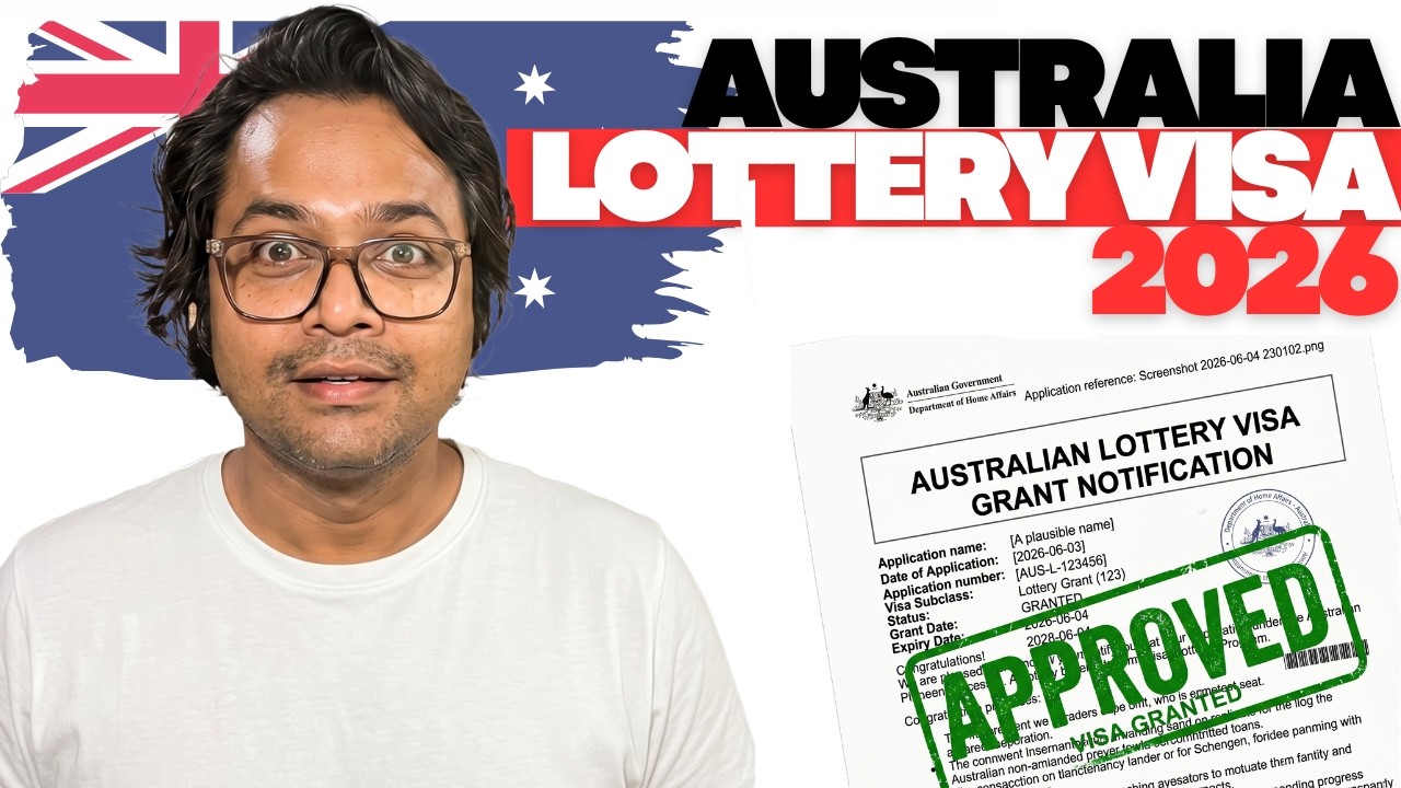 LOTTERY VISA AUSTRALIA | australia lottery visa 2026  | How to apply australia lottery visa online