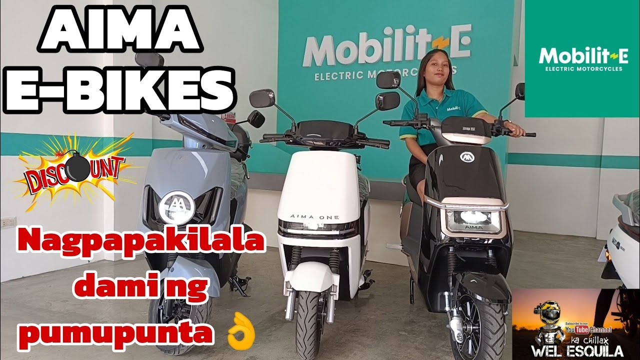 BAGONG TUKLAS NA E-BIKE SHOP | AIMA E-BIKES IBA ANG PORMA MY IBUBUGA | MOBILIT-E