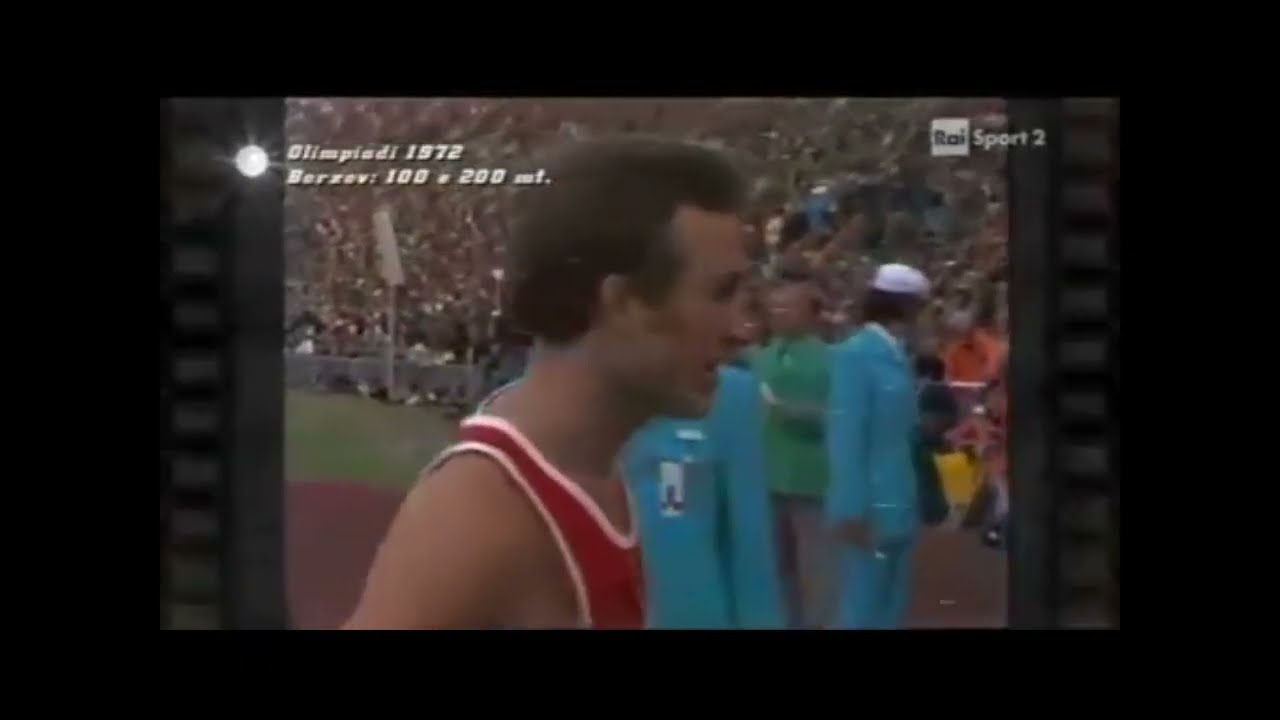 1972 Munich 100m  heat 2 Borzov ,3 of 5 quarterfinals ,semi final 2 and final 10.14 V Borzov 1.9.72