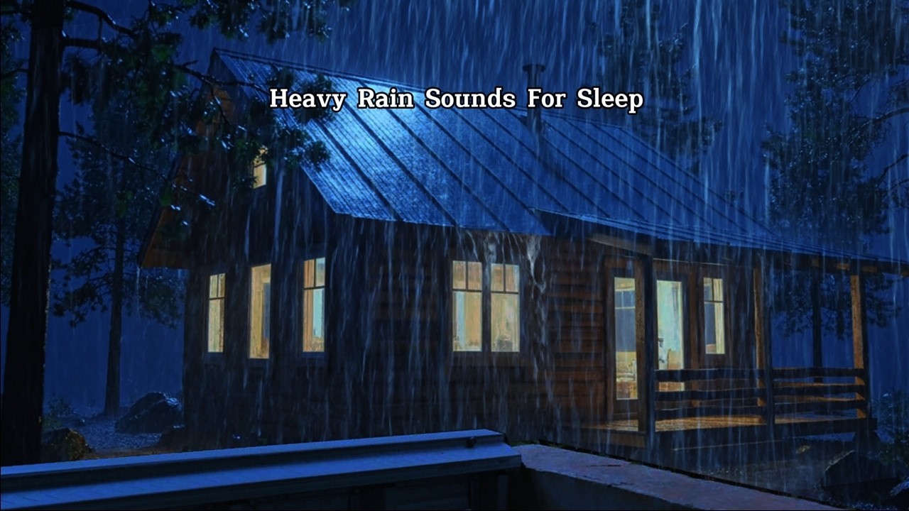 Gentle Rain Sounds for Sleeping 😴 No Ads | Peaceful Night Rain