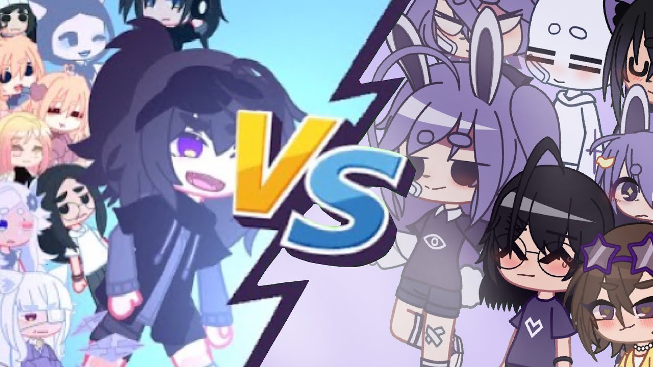 💙OUTFIT BATTLE WITH KYM!⚡️|| Fake collab #gachaoutfitbattlewithkym