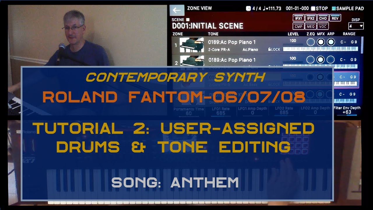 Roland Fantom 0 - User-assigned drums and tone editing - Intermediate Tutorial 2