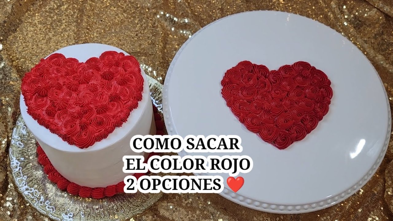 Como sacar el color rojo para pasteles/ 2 opciones para pasteles