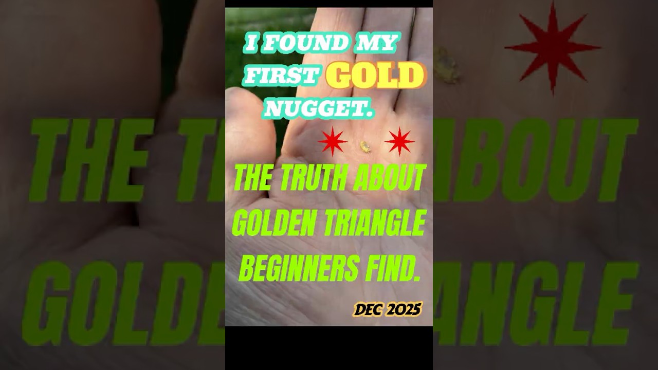 BEGINNER FIRST GOLD NUGGET. Golden Triangle Detecting. GPX6000 