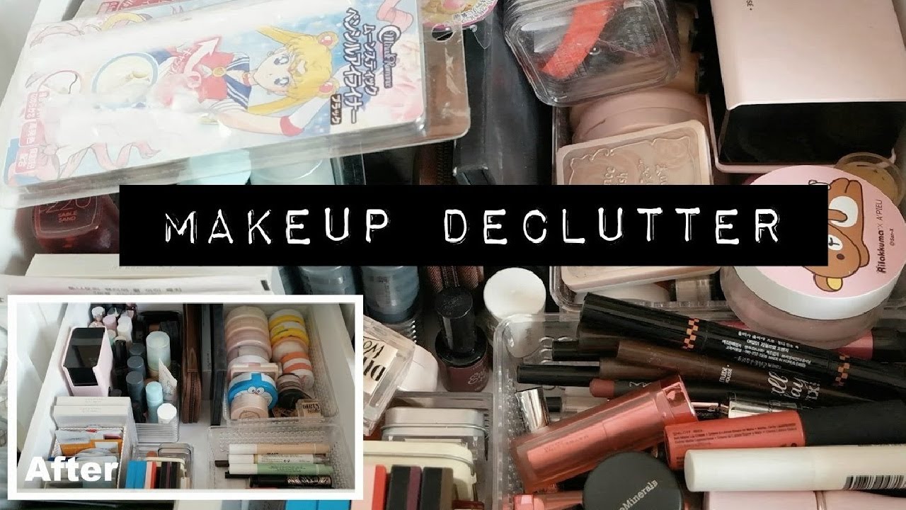 DECLUTTERING MY HIDDEN KOREAN BEAUTY MAKEUP COLLECTION | sera