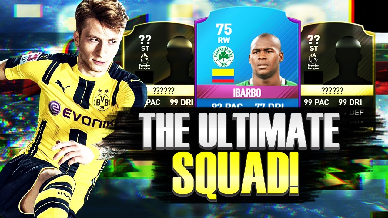 THE ULTIMATE SQUAD #1| FIFA 17  - CHEAP + OVERPOWERED COLOMBIAN HYBRID! SQUAD BUILDER