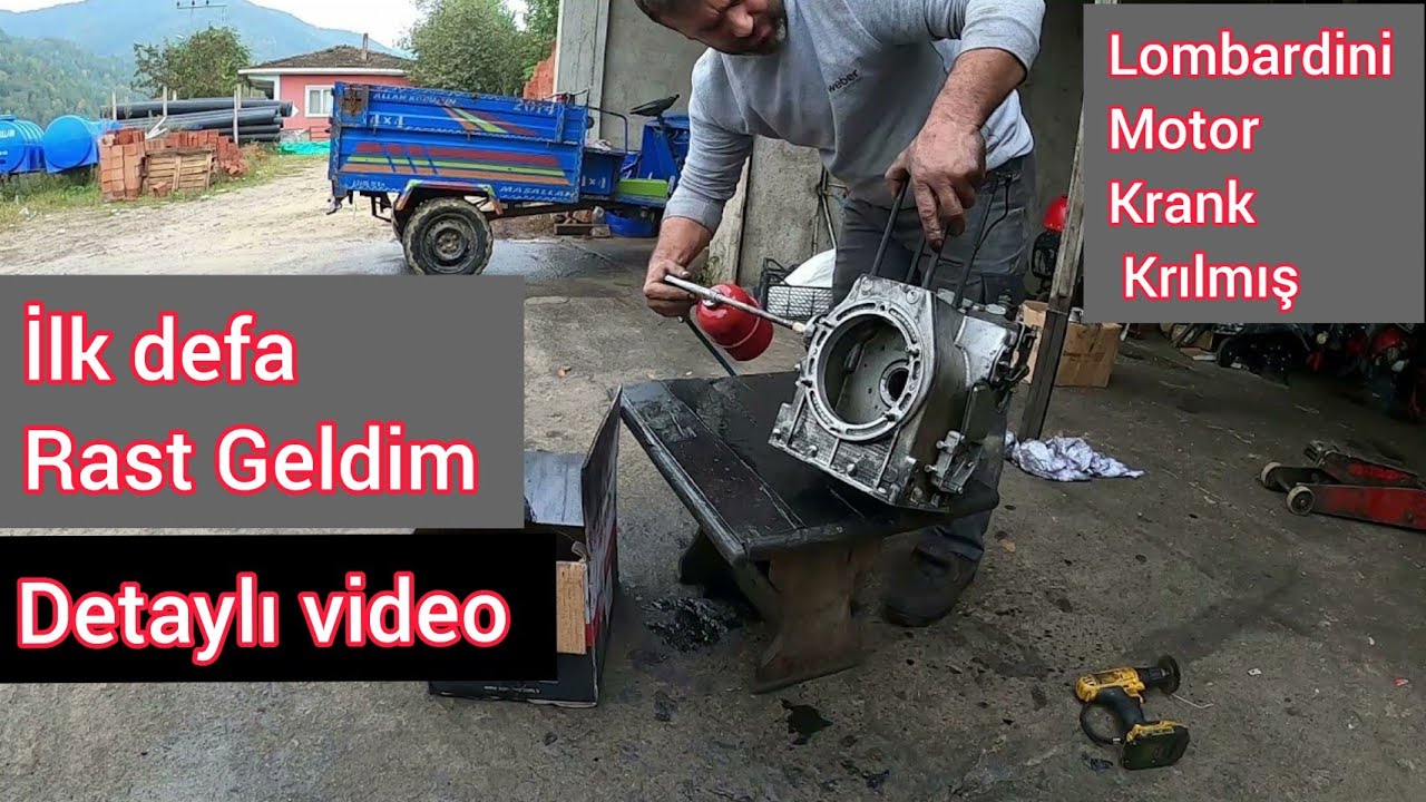 Lombardini Motor Krank Kırmış / Motor Rektefiye