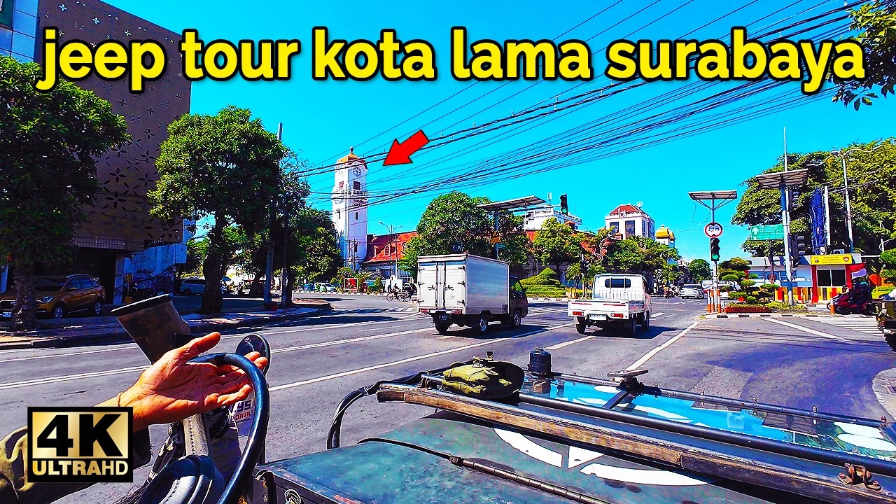 POV Naik Jeep Tour Keliling Zona Eropa Kota Lama Surabaya | Cuma 35 Ribuan 【4K】