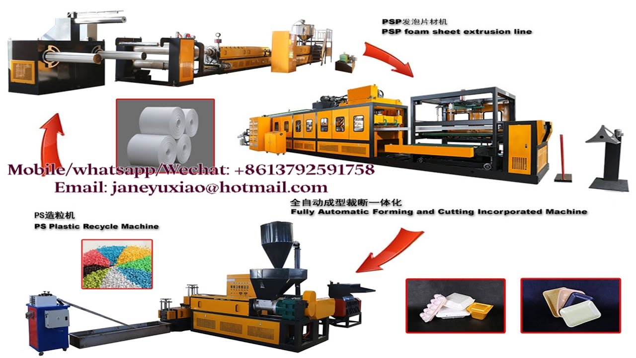 PS foam sheet extruder machine PS polystyrene foam roll sheet making machine