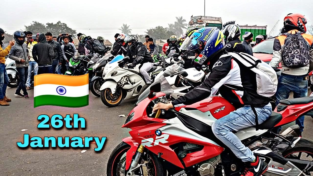 Republic Day UBK United bike of Kolkata Ride NH2 Highway. (Dankuni toll plaza) 🇮🇳 🏍️