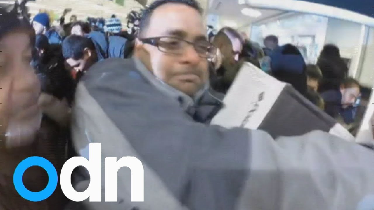 Black Friday: Thousands of shoppers fight over bargains in UK stores