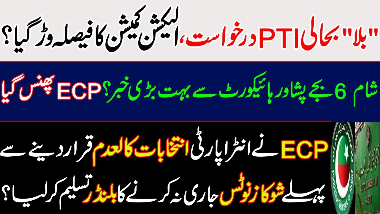 PTI'S Bat symbol restored? ECP admits blunder of not issuing show-cause notice before its decision?