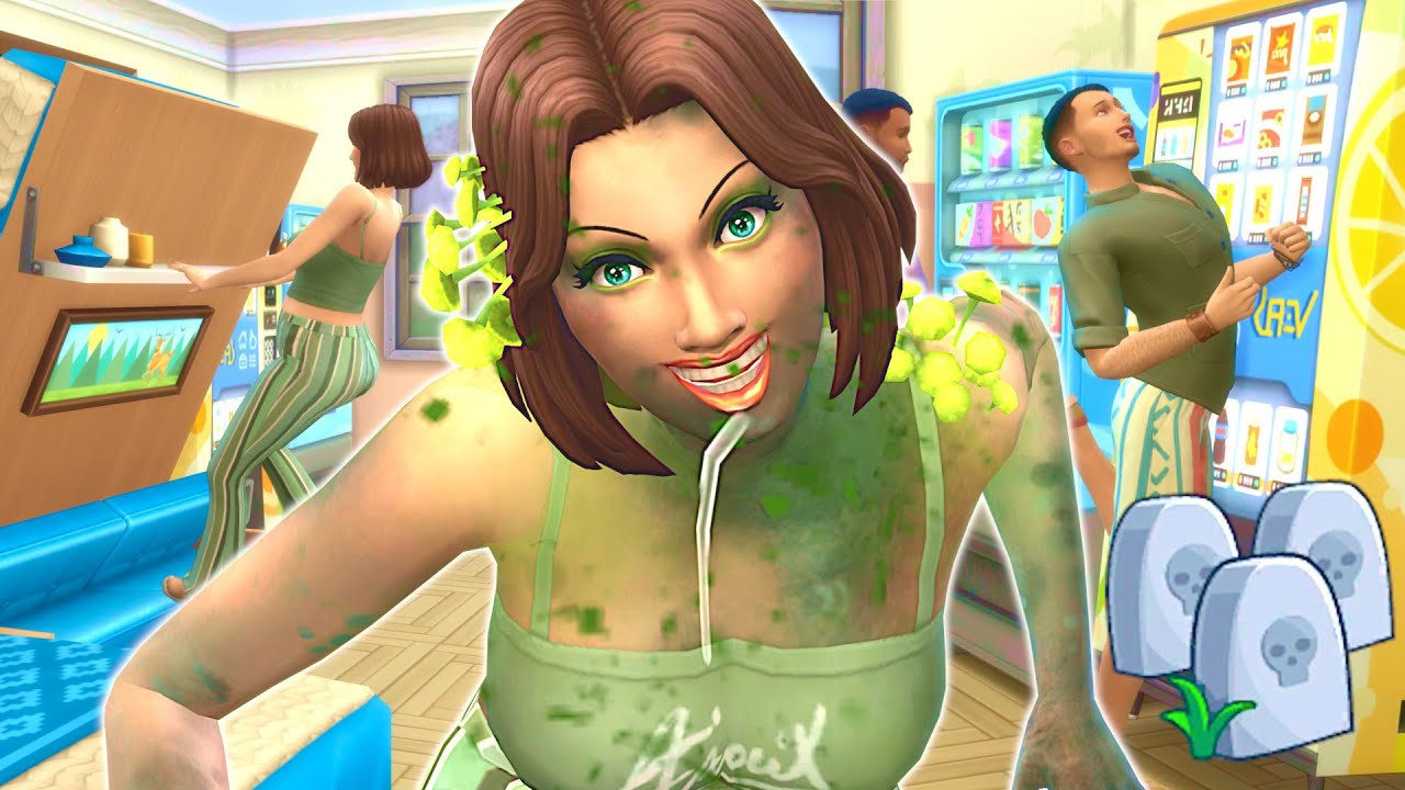 I locked 8 chased by death sims in a death trap! // Sims 4 experiment