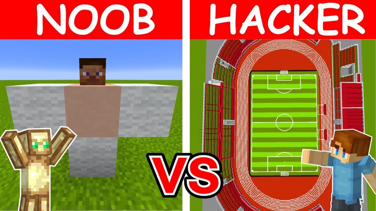 NOOB vs HACKER: Jag Fuskade I Ett FOTBOLL Build Battle!