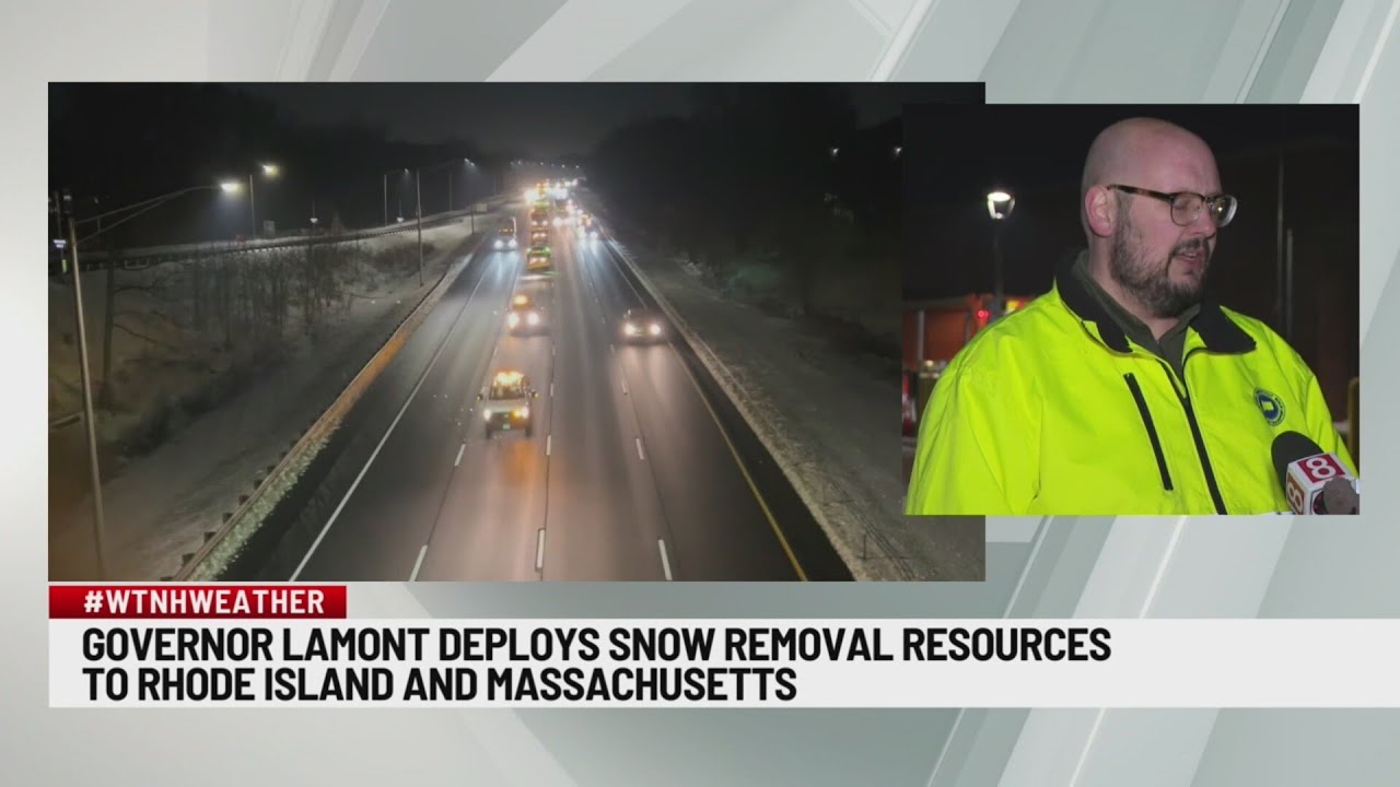 CTDOT crews headed to Rhode Island and Massachusetts to help with snow cleanup
