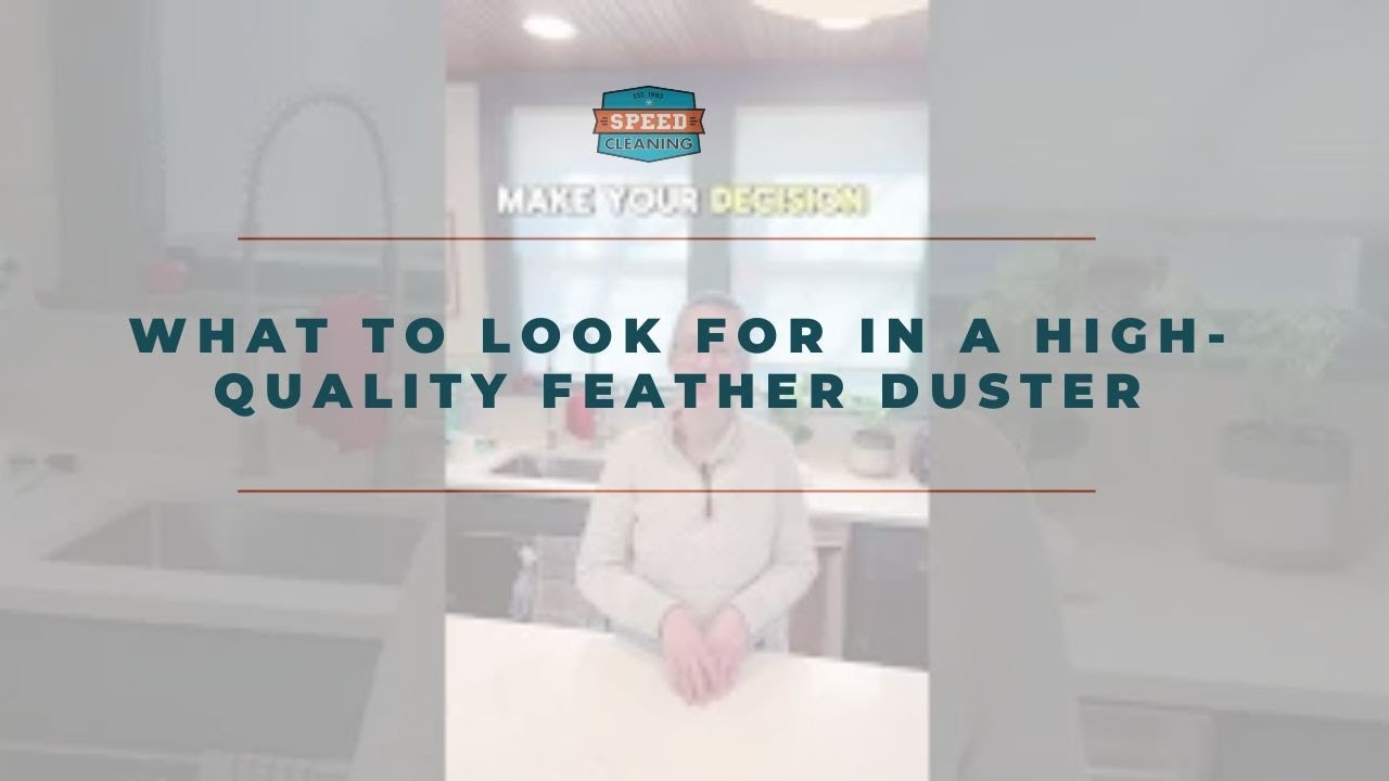 What to look for in a high-quality feather duster #cleaningtips #cleaningproducts #dusting ￼