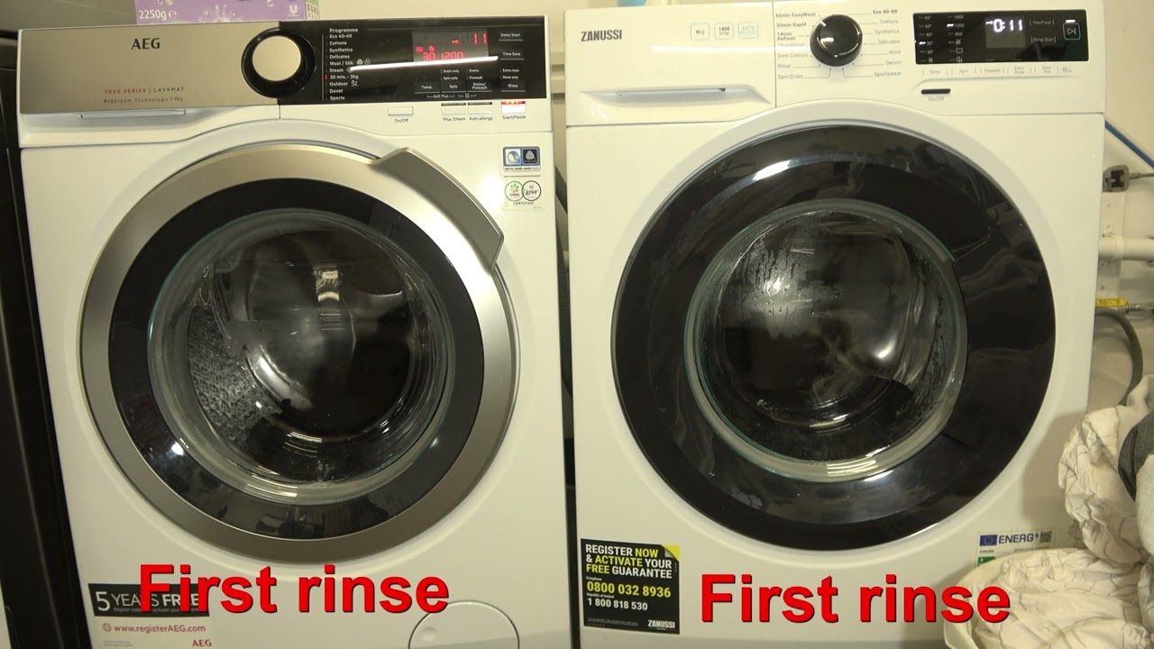Wash Race - AEG 7000 series vs. Zanussi Flextime / 20min 3kg vs. refresh 20