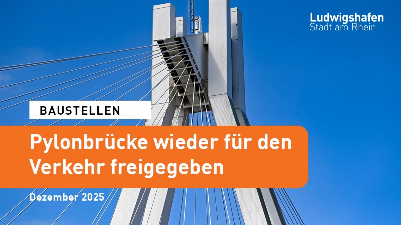 Rampen der Pylonbrücke wieder für den Verkehr freigegeben