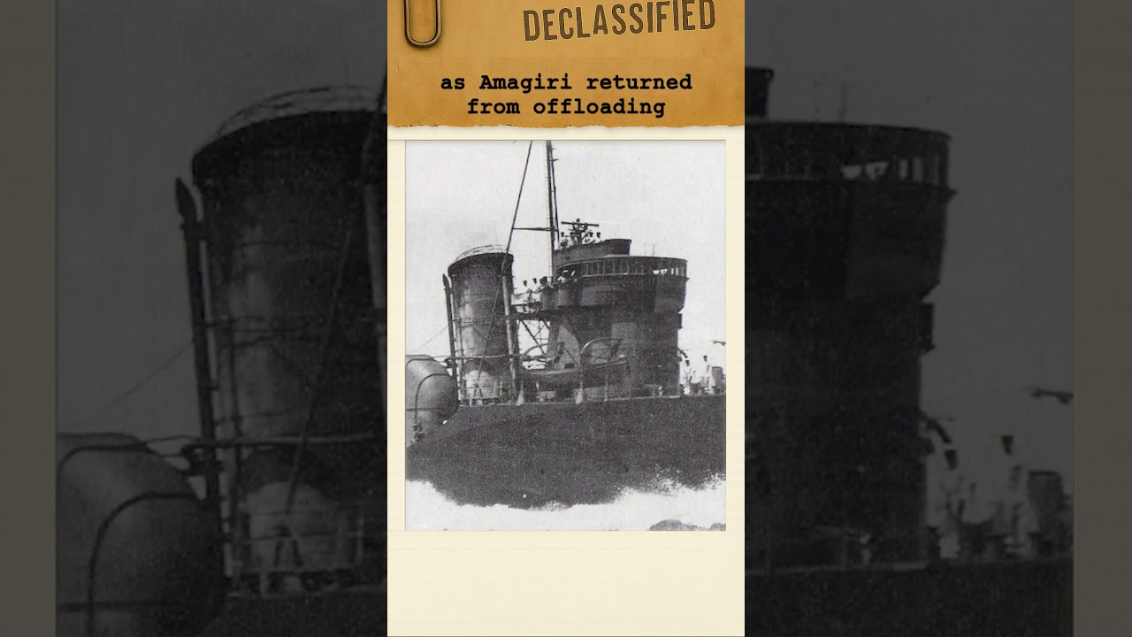 The Destroyer That Made JFK Famous, IJN Amagiri | #history #trivia #story #fyp