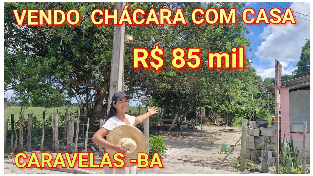 VENDO chácara com casa e pomar R$85 mil Caravelas Bahia 