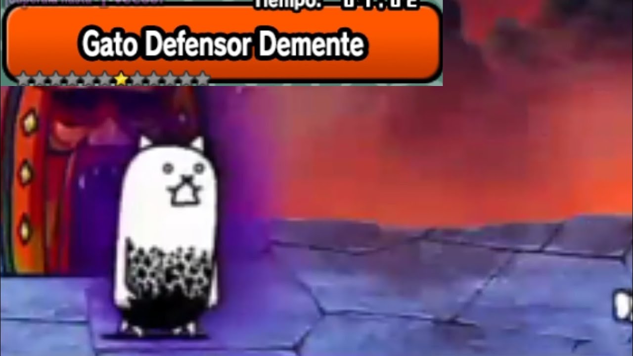 Cómo Derrotar el Gato Defensor Demente| THE BATTLE CATS