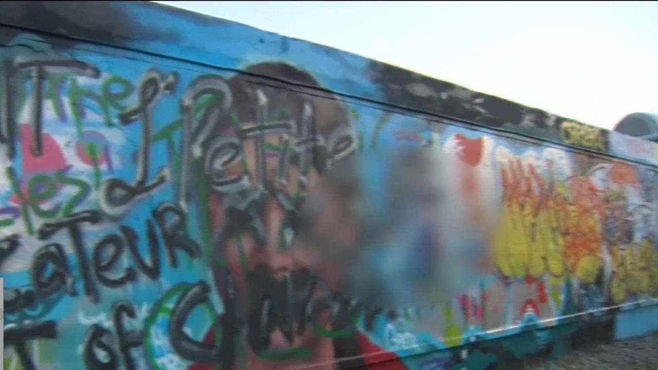 Edmonton Greta Thunberg mural defaced