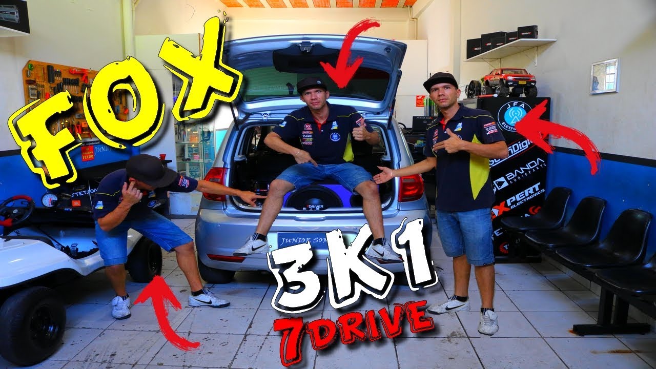 FOX  7DRIVE 3K1+MD3000 4OHMS ESPACANDO A LATA...☢JuNiOr SoM♛®