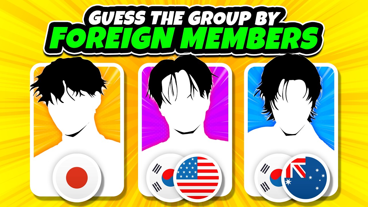 GUESS THE KPOP GROUP BY FOREIGN MEMBERS 🐤 | KPOP QUIZ BTBV 2025
