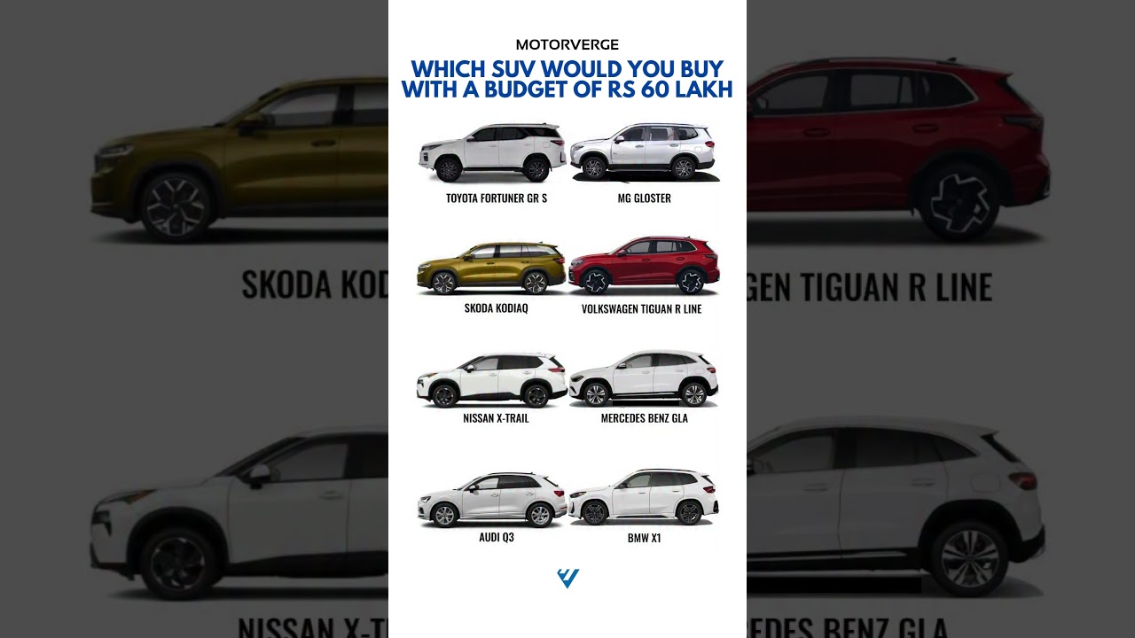 For 60 lakh which SUV would you prefer?