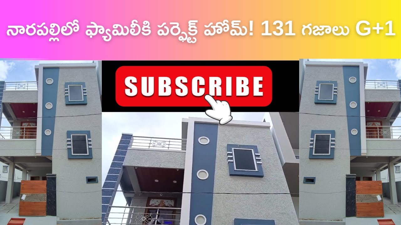 HOUSE FOR SALE IN NARAPALLY (HYDERABAD) 131 SQ.YARDS  NORTH FACING