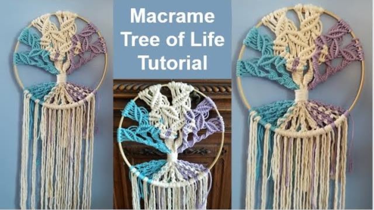 Tree of Life - Macrame Wall Hanging | Dream-catcher 绳编生命之树