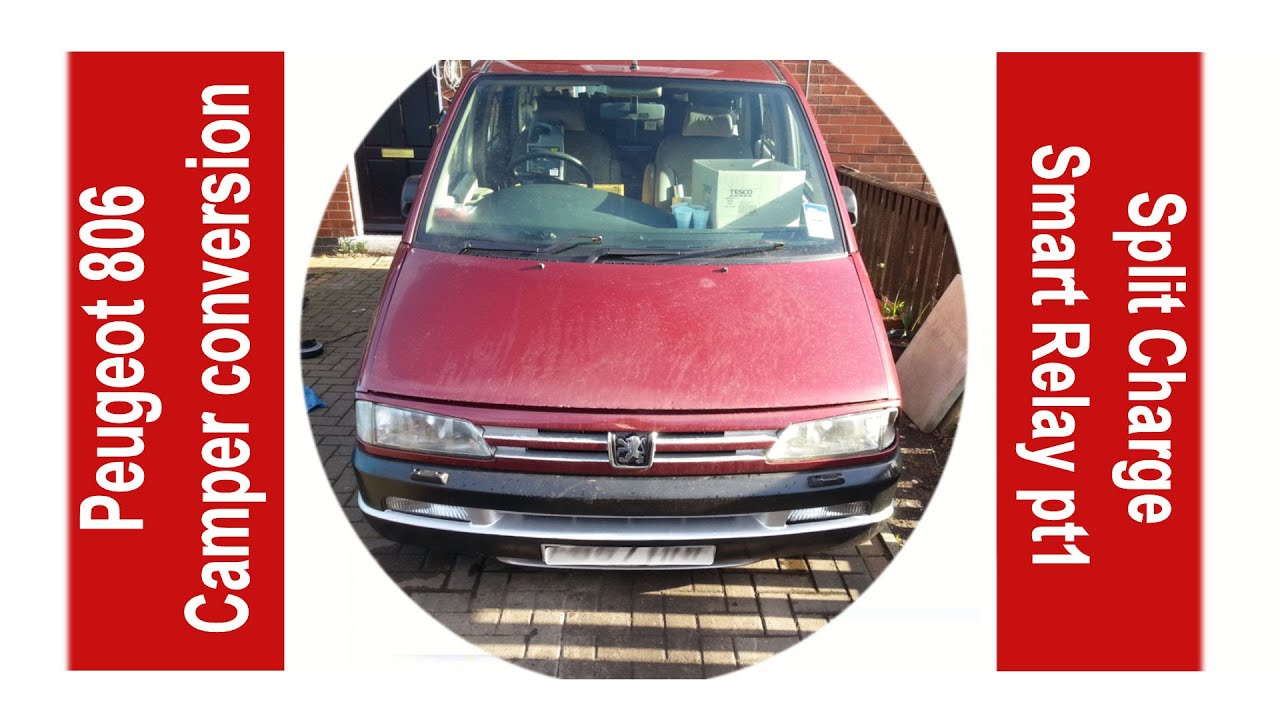Smart split charge relay.' My Peugeot 806 aka our Night Camper and Photo Bus.