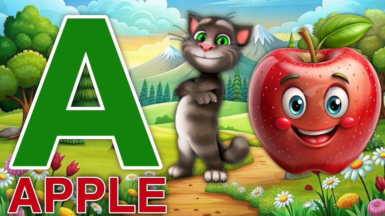 Phonics Song 2 with TWO Words in 3D - A For Airplane - ABC Alphabet Songs with Sounds for Children